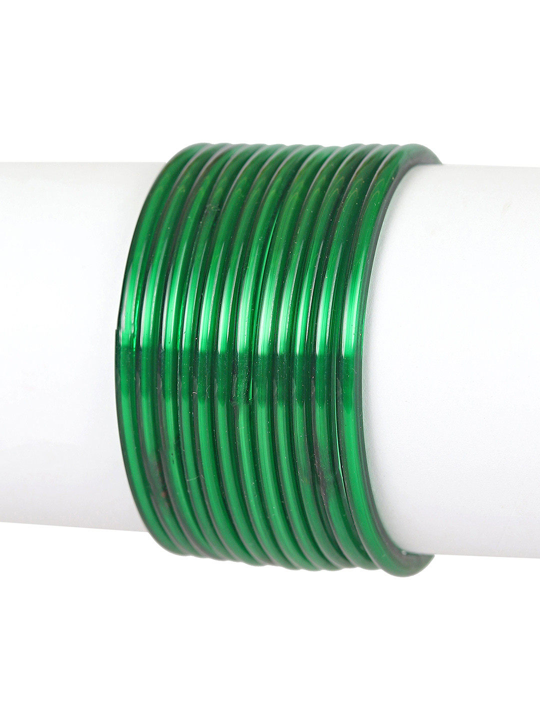 KOTTIAR CREATIONS Set Of 12 Glass Stone Studded Bangles