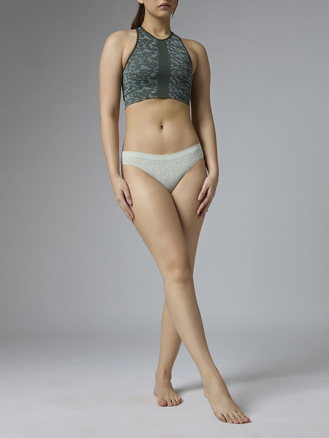 FEIER Printed Low Rise Seamless Bikini Brief AW24IW21MI-S