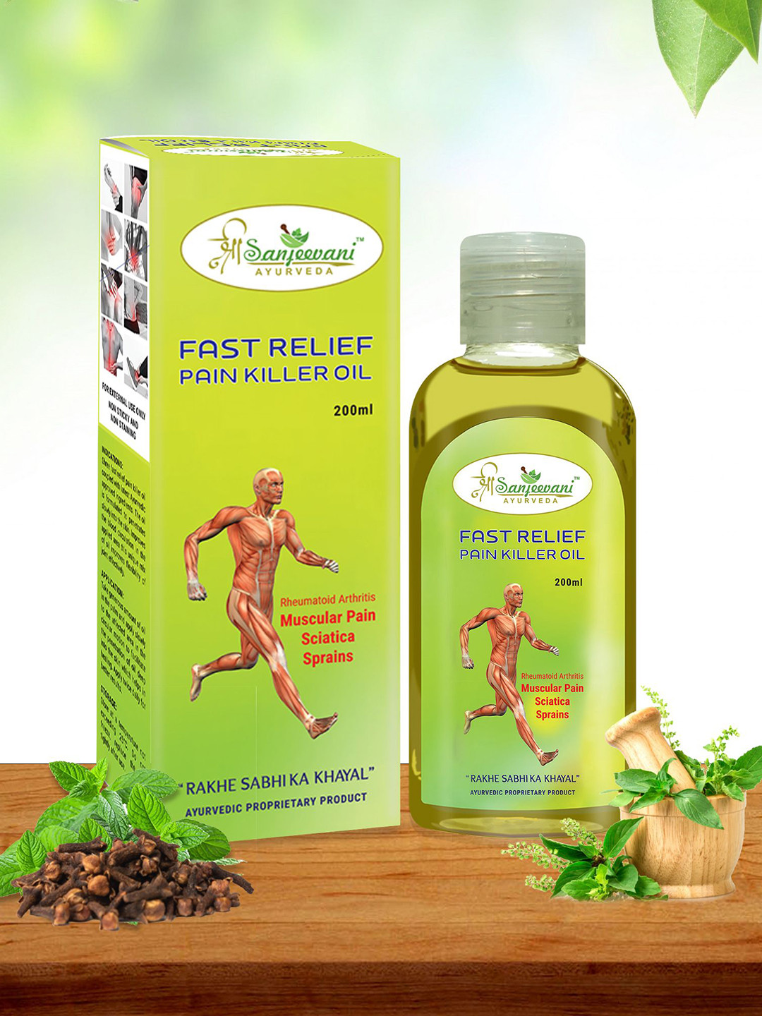 SHREE SANJEEVANI Fast Relief Pain Killer Oil - 200 ml