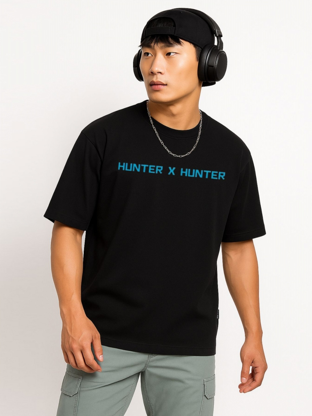 Be Crazy Shankar Impex Anime Graphic Printed Drop-ShoulderSleeves Cotton Oversized T-shirt