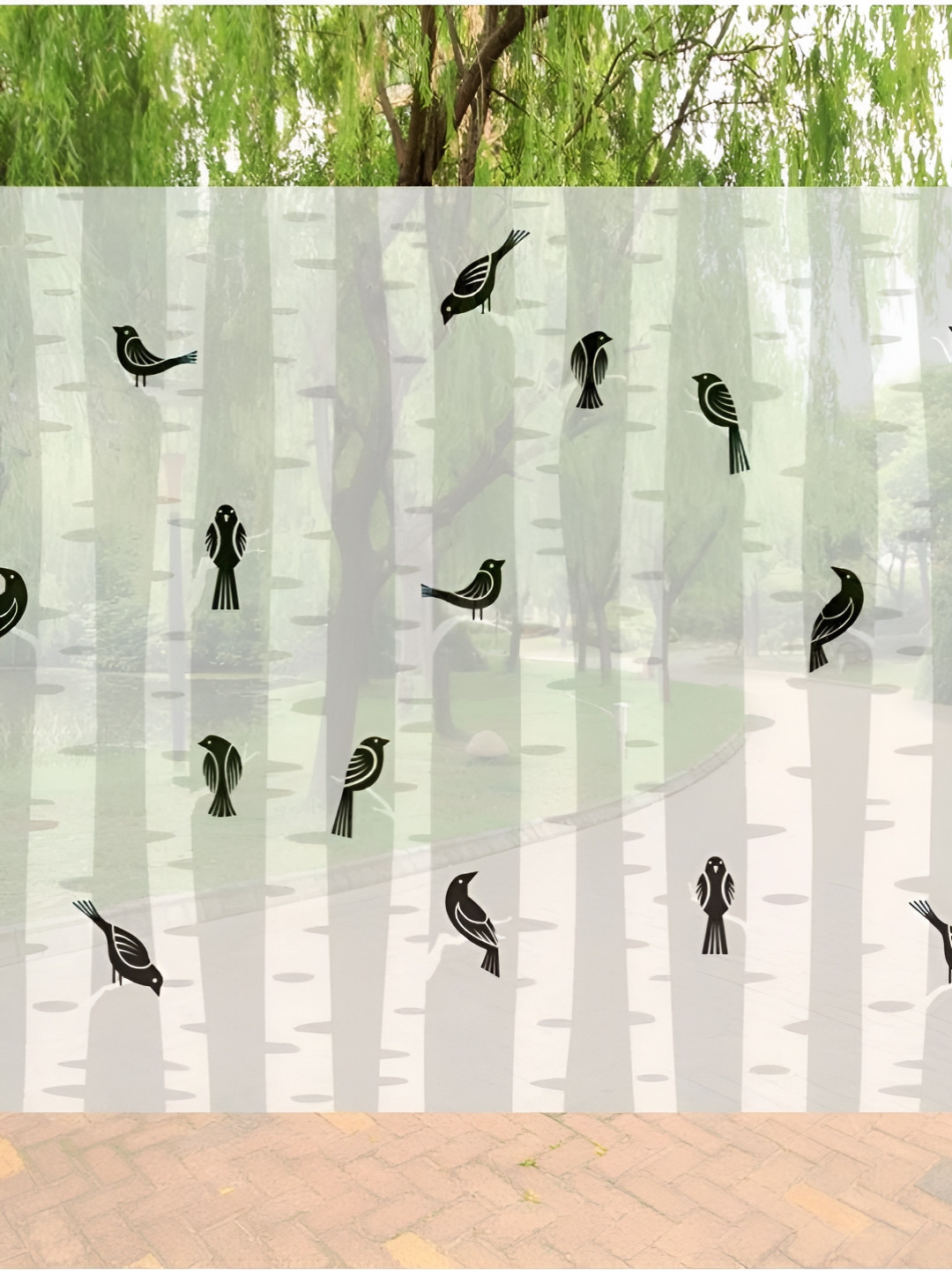 INDIAN ROYALS Black & Green Sperrow Self Printed Self-Adhesive & Durable Window Sticker