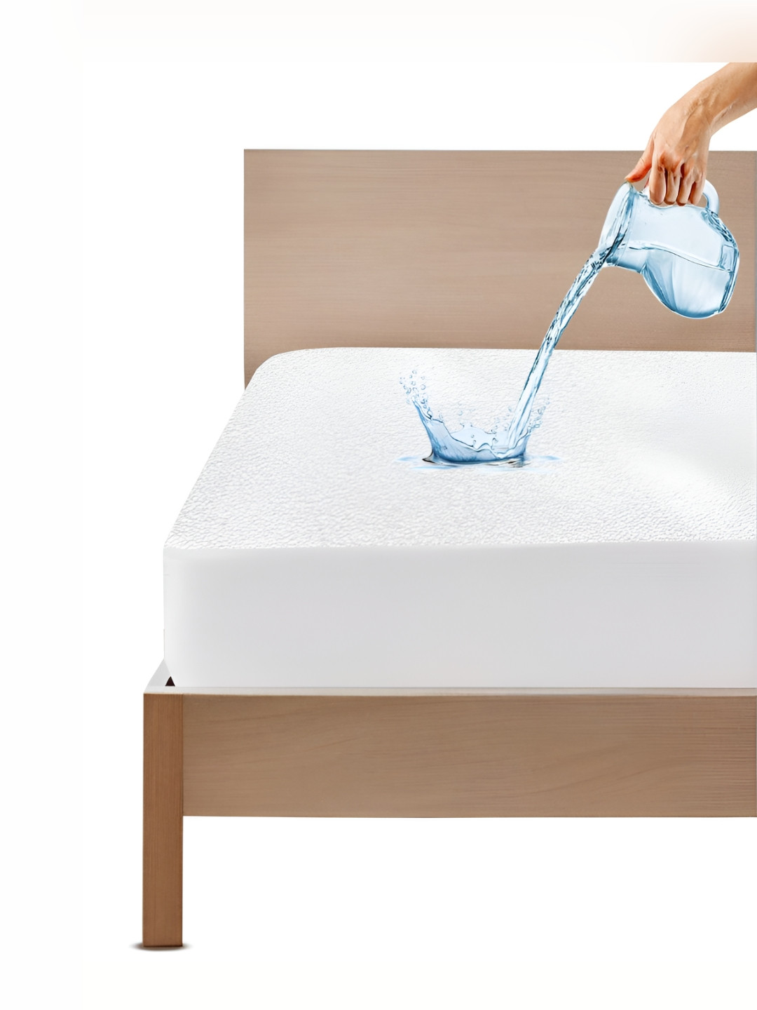 Mattress Protector White Terry Water Resistant Mattress Protector