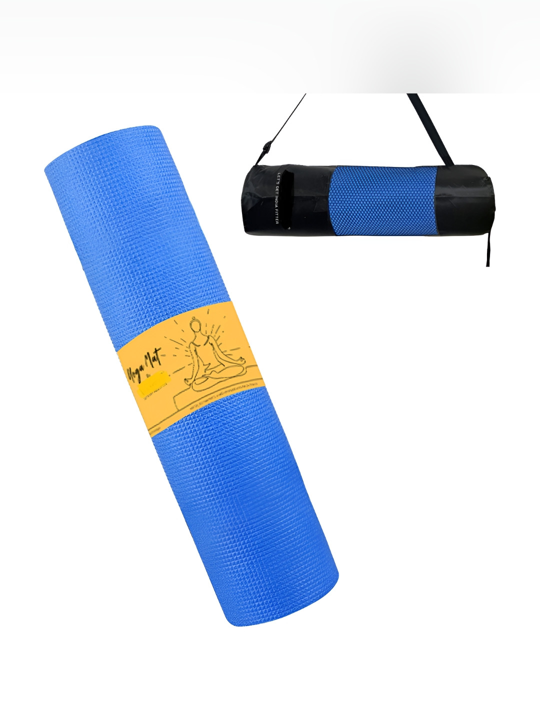 ADRENEX Premium Anti Skid Sweat Absorbent Reversible Yoga Mat With Carrying Bag