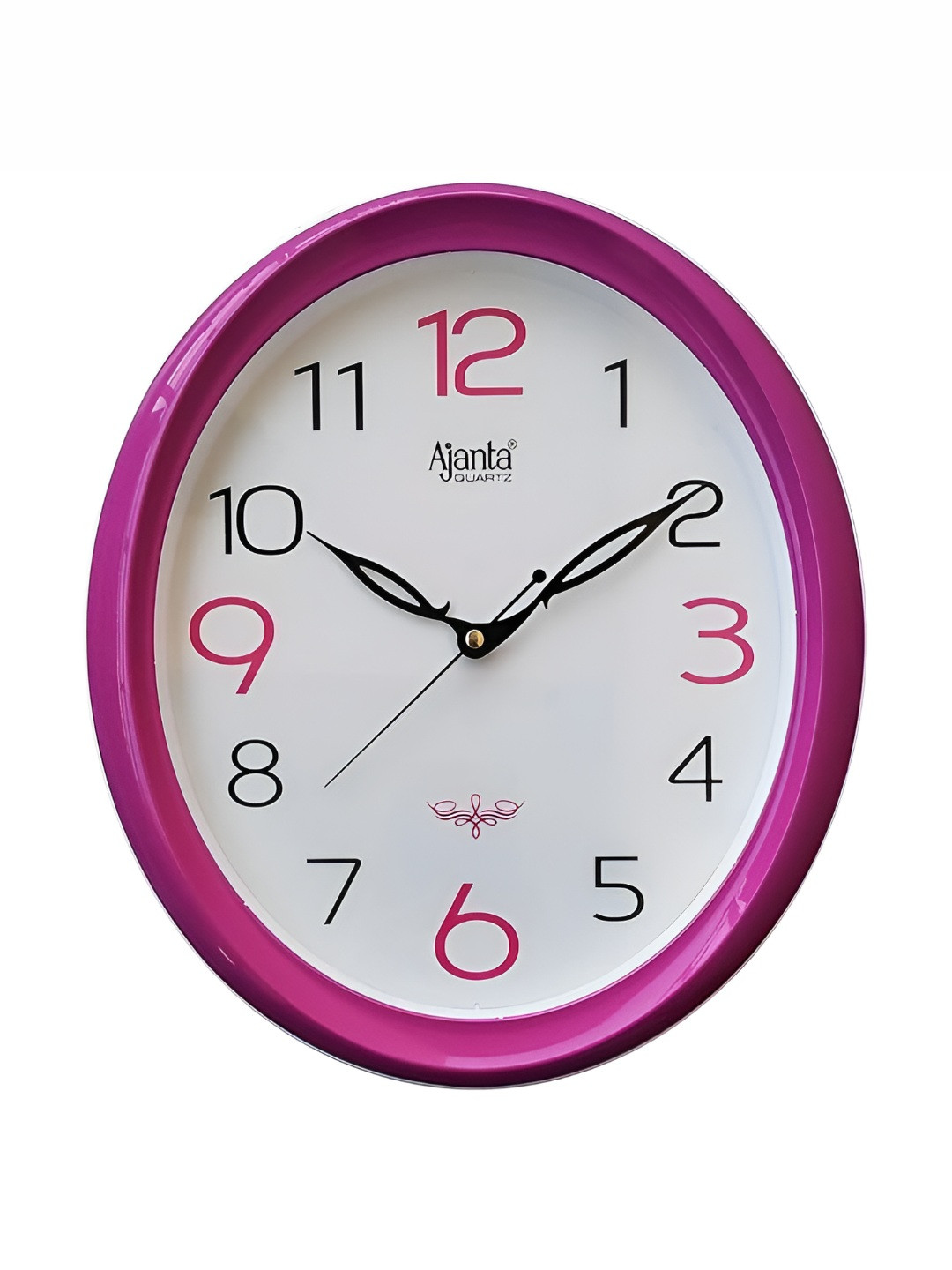 Ajanta Pink & White Analogue Wall Clock
