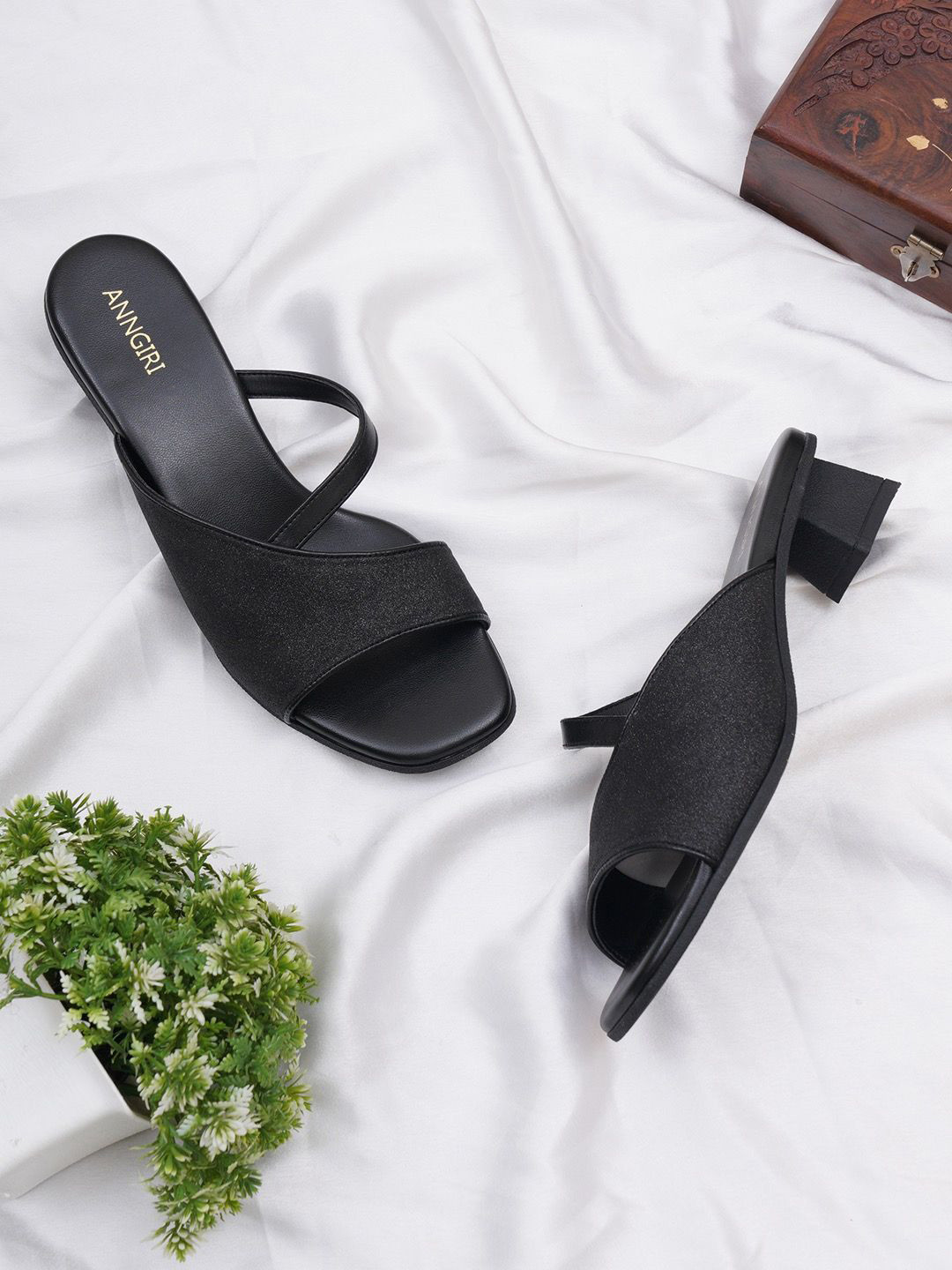 Anngiri Women Open Toe Block Heeled Sandals