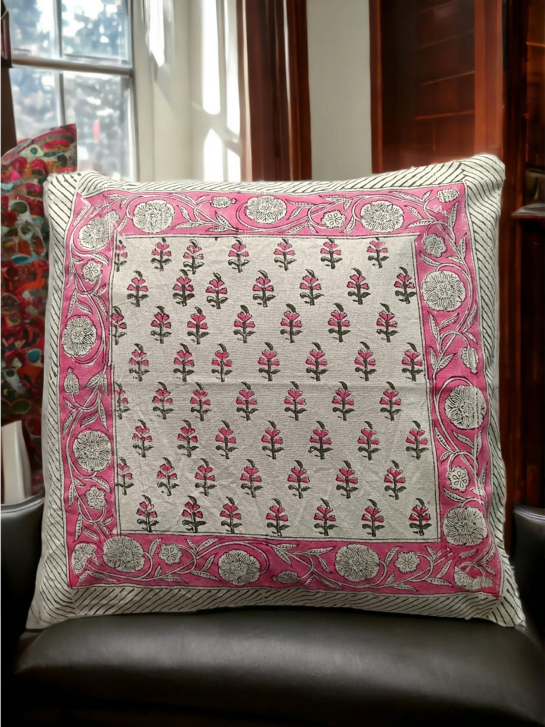 Fabric Venue Set of 5 Ethnic Motifs Square Cushion Covers