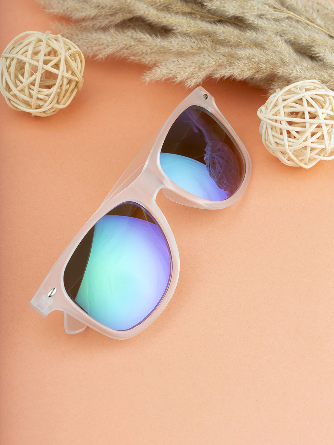 Provogue Unisex Wayfarer Sunglasses with Mirrored UV Protected Lens - PRG-V3214
