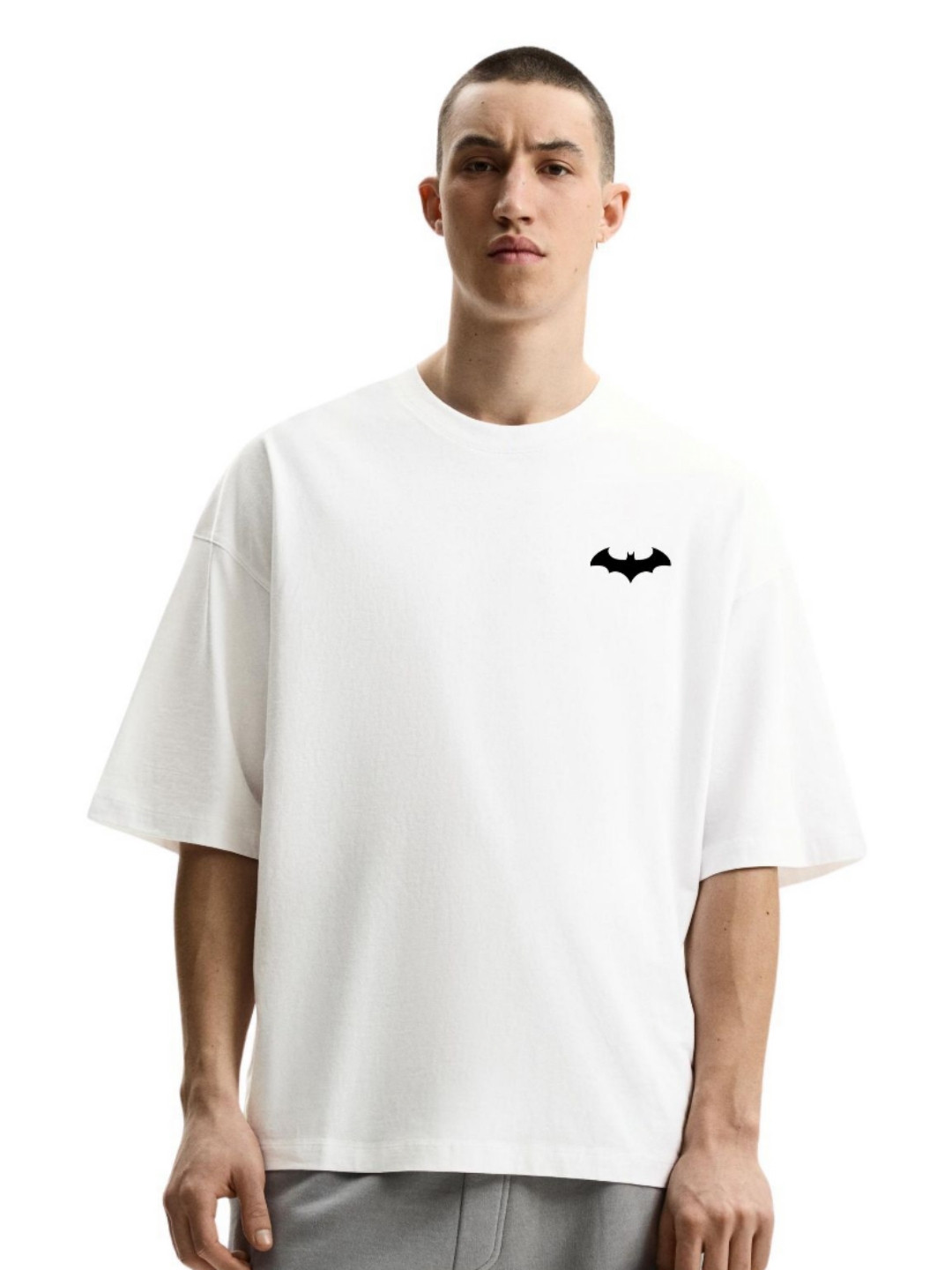 Fashnobic Superhero Graphic Oversized Cotton T-shirt