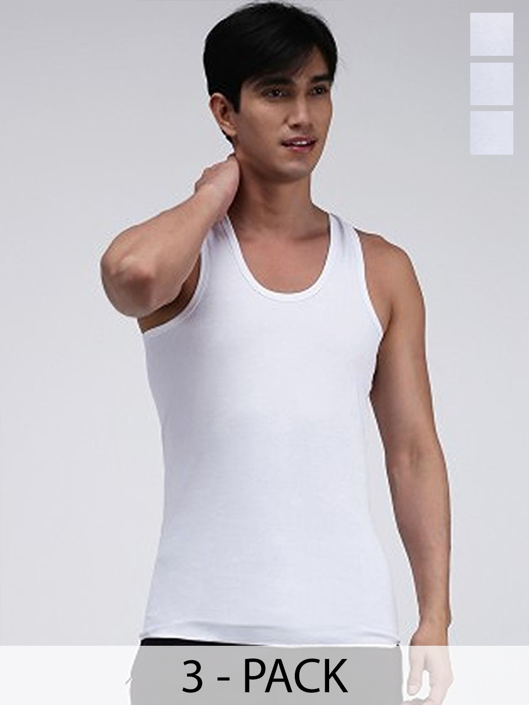 CAVENDERS Pack Of 3 Cotton Basic Vests c10=SWIFT---3---85