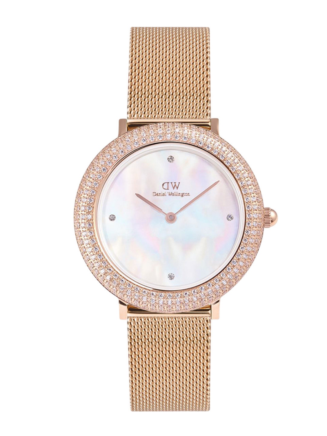 Daniel Wellington crystal bezel Women Mother of Pearl Analogue Watch DW00100823K