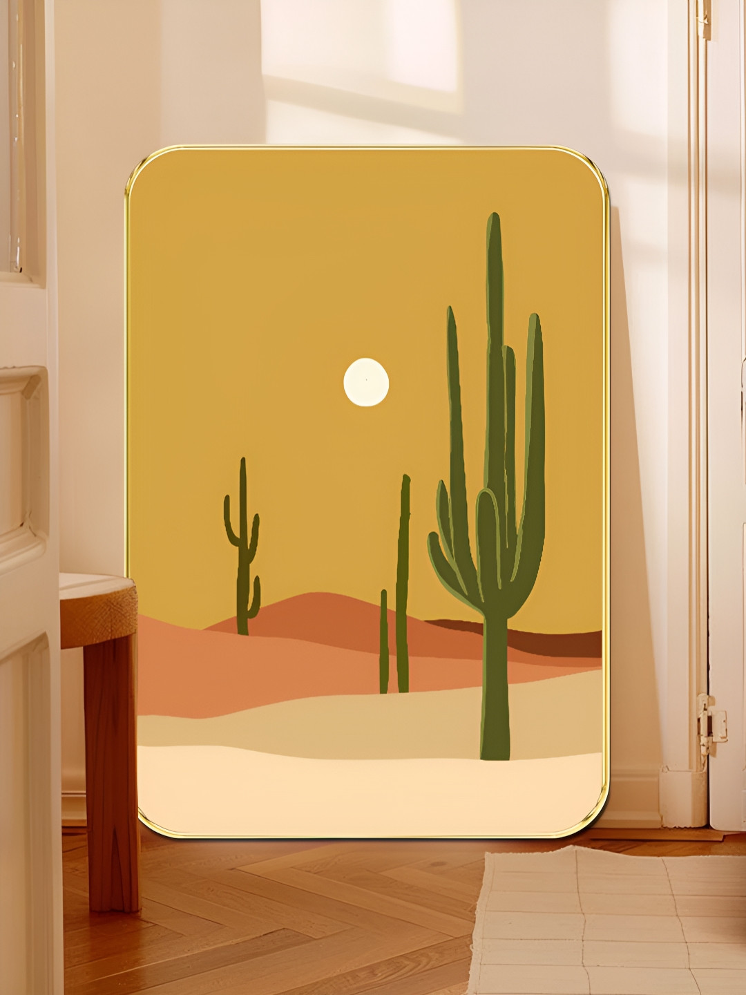Myntra Elegant Homes  Desert Landscape Wall Art With Premium Golden Frame