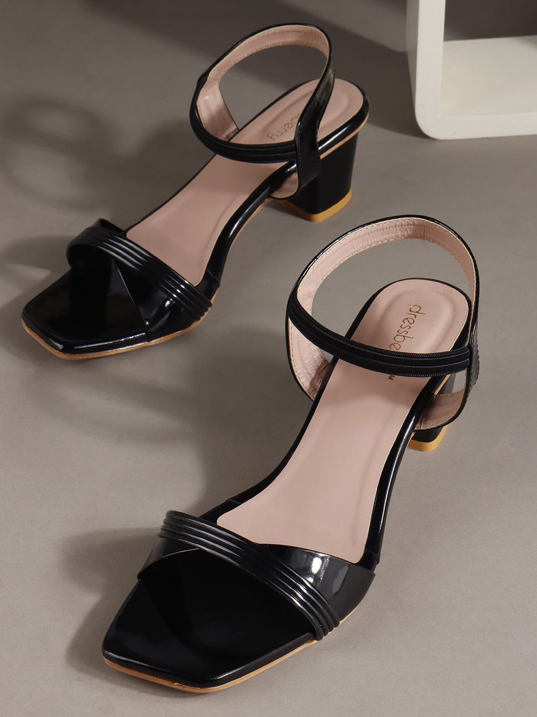 DressBerry Women Backstrap Slip On Casual Heel Sandals