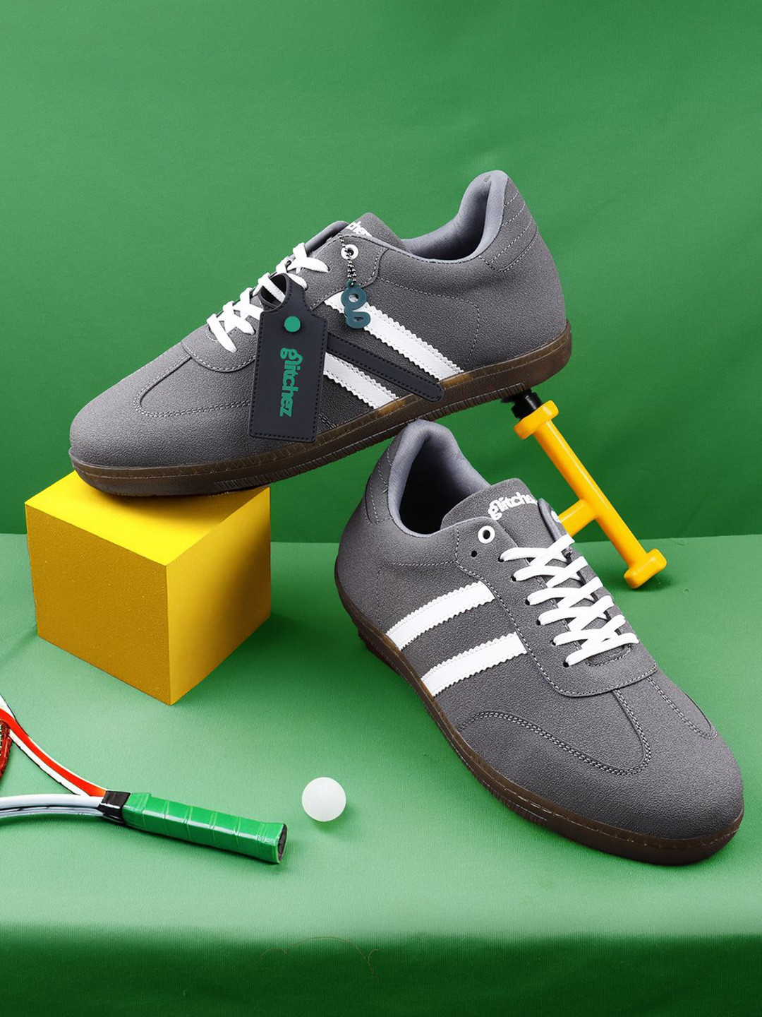 glitchez Colourblocked Lace-Ups Sneakers