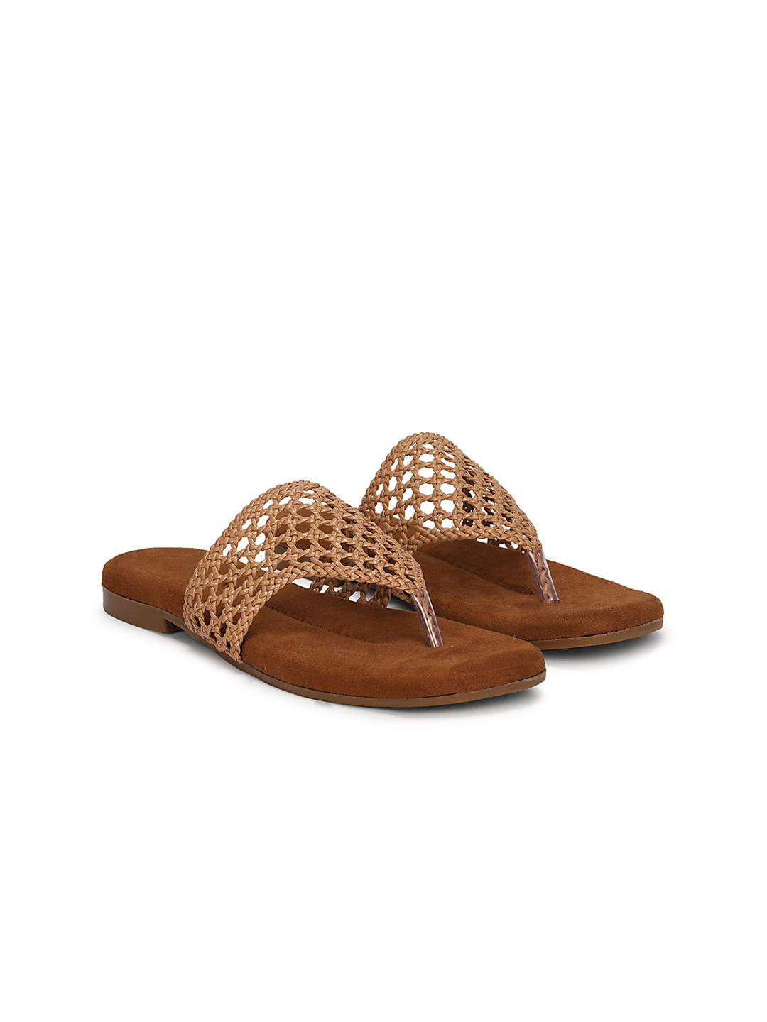 Ishransh Women Textured Open Toe Flats
