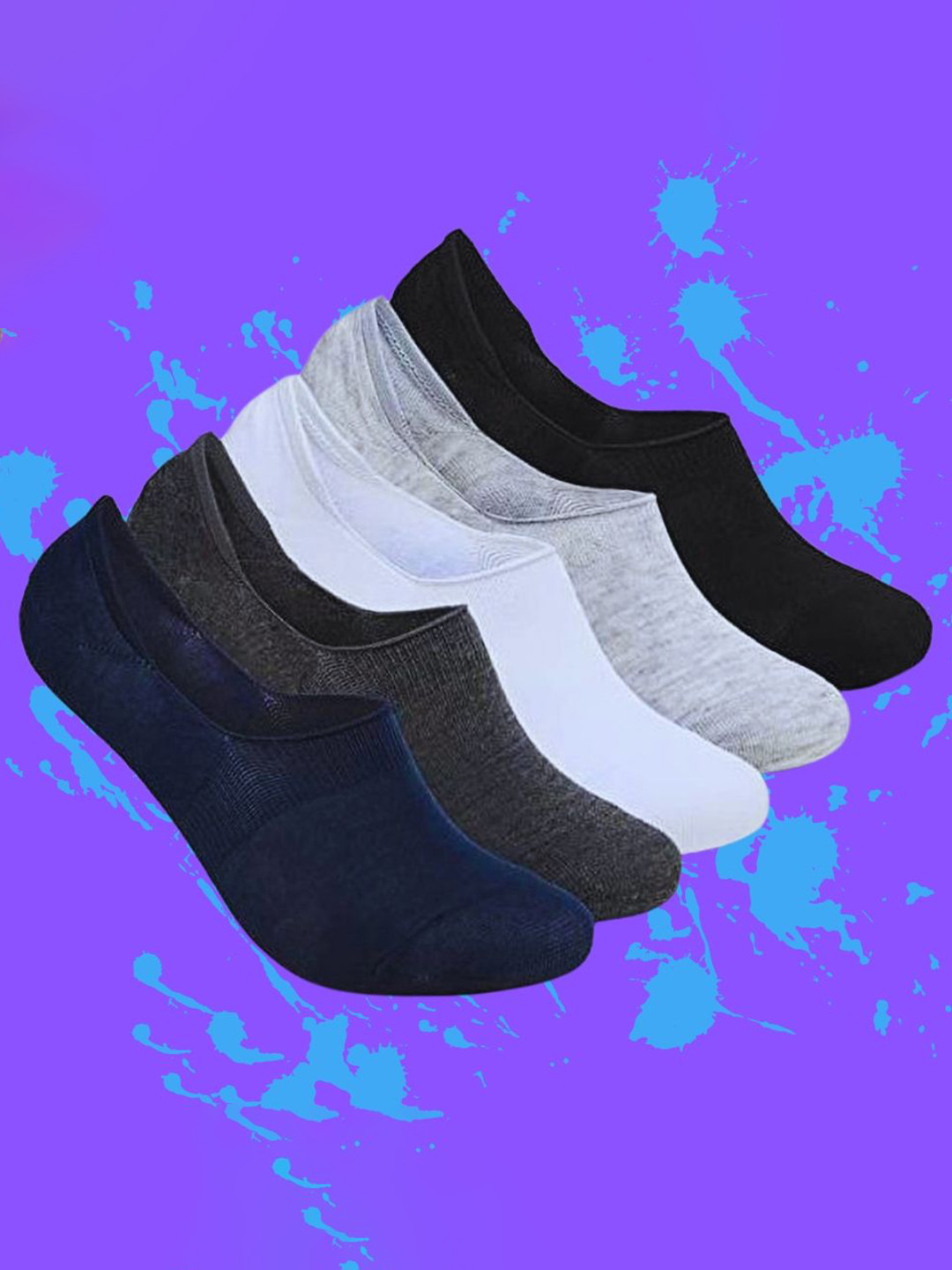MJE Men Pack Of 5 Shoe Liners Socks