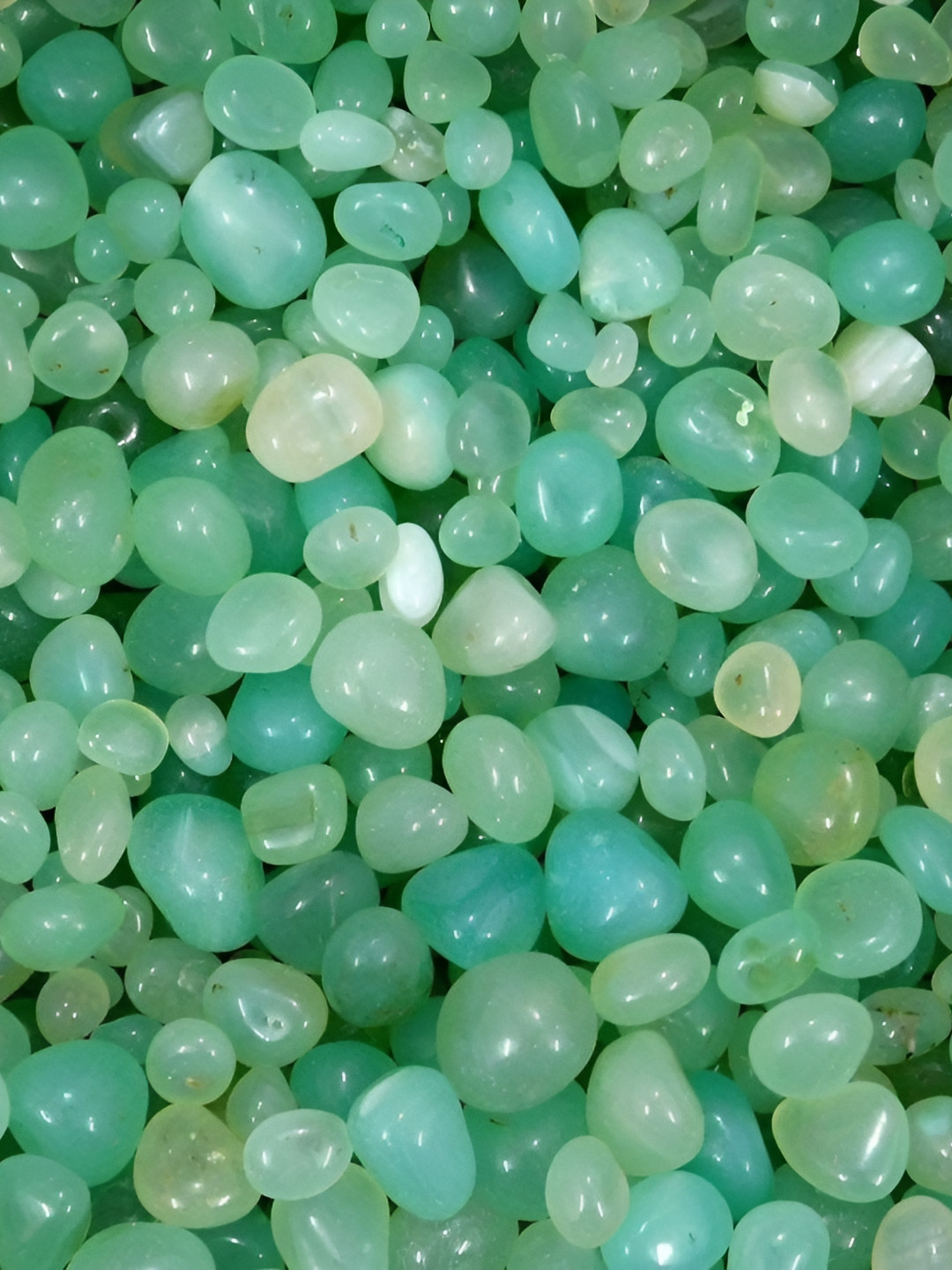 VANNEF Aqua Glossy Onyx Pebbles Stones for Home Table Decoration & Vase Filler