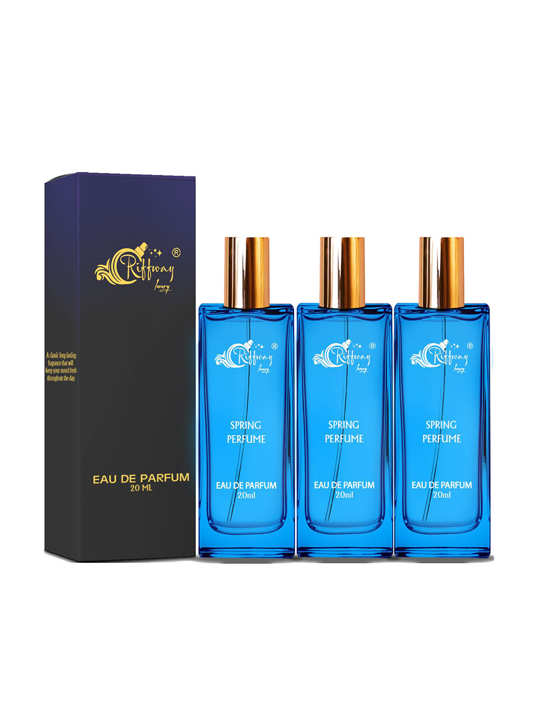 riffway Women Set Of 3 Spring Long Lasting Eau De Parfum - 20 ml Each