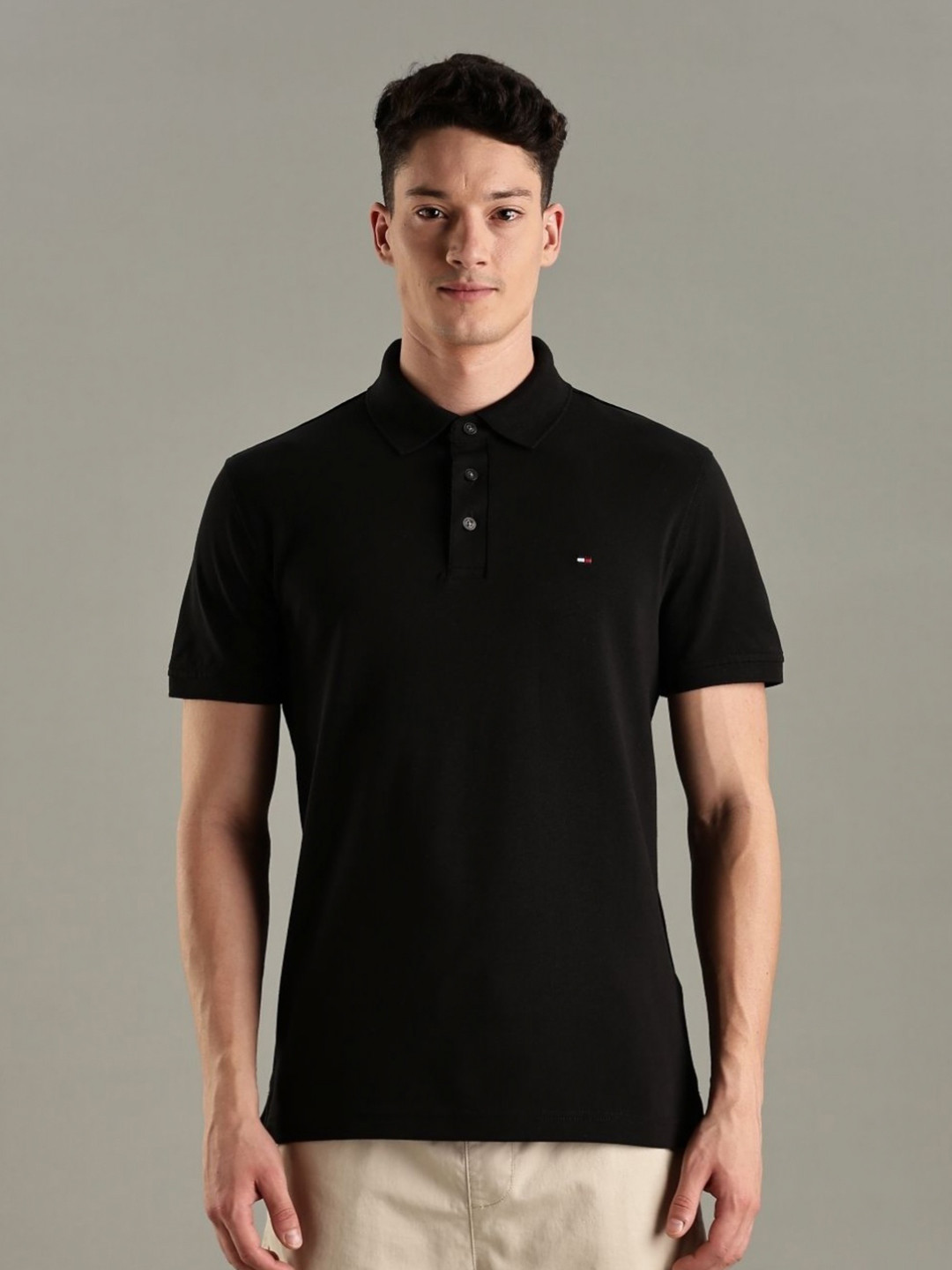 Tommy Hilfiger U.S Collection Slim Fit Polo Collar Cotton T-shirt