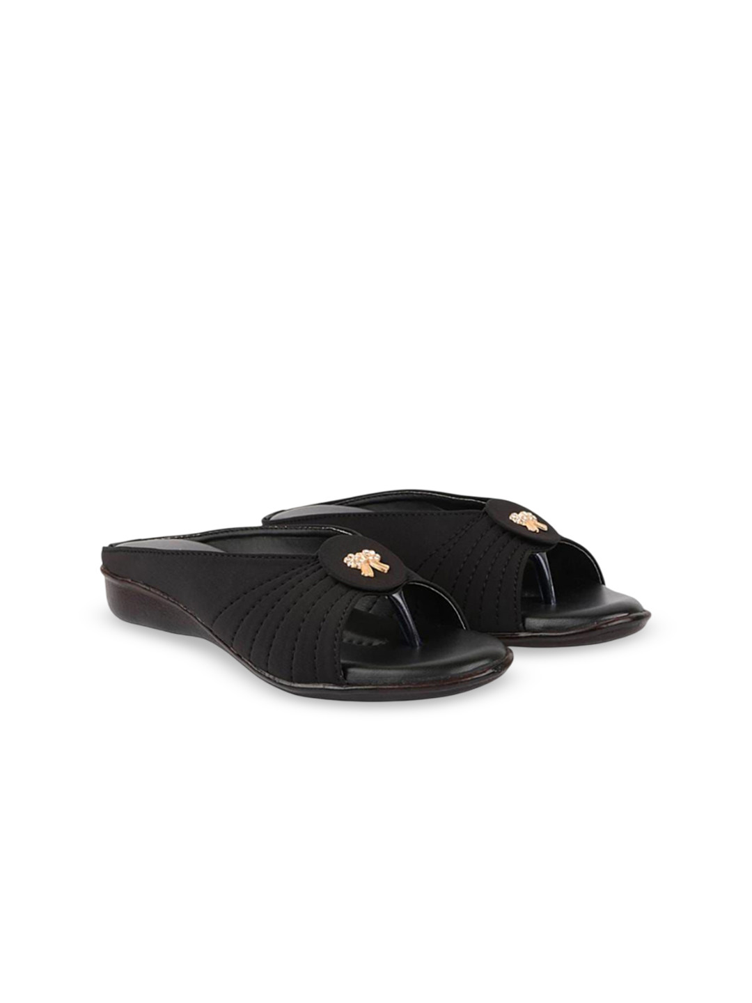 HUNYZA FOOTWEAR Open Toe With Bows Flats