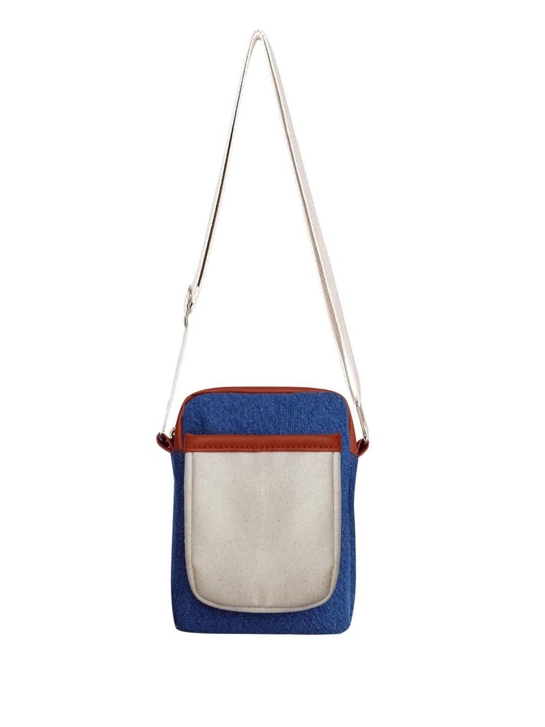 The Purani Jeans Textured Oversized Bucket Denim Sling Bag