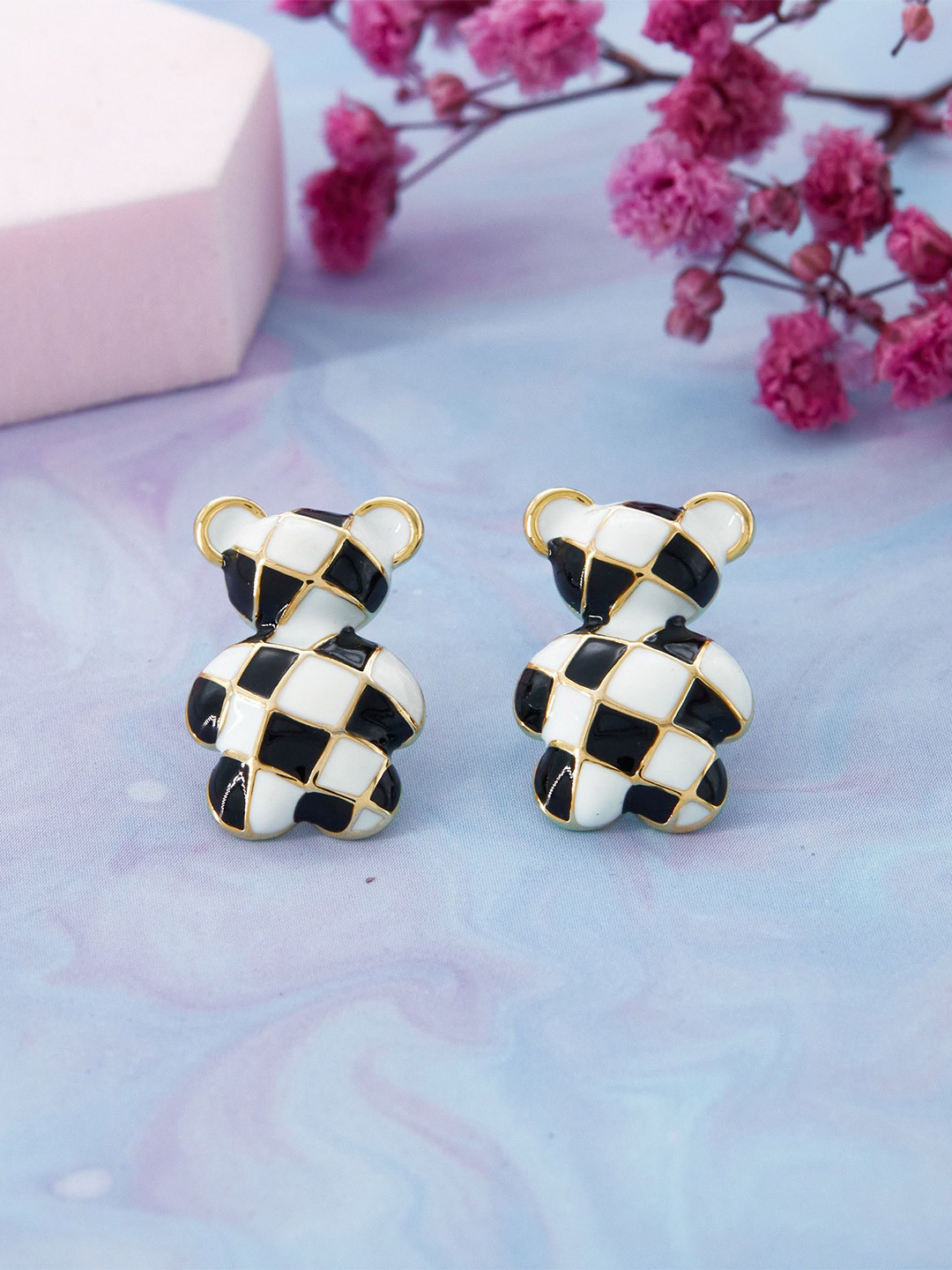 GC Jewelery Copper Gold-Plated Chunky Quirky Studs