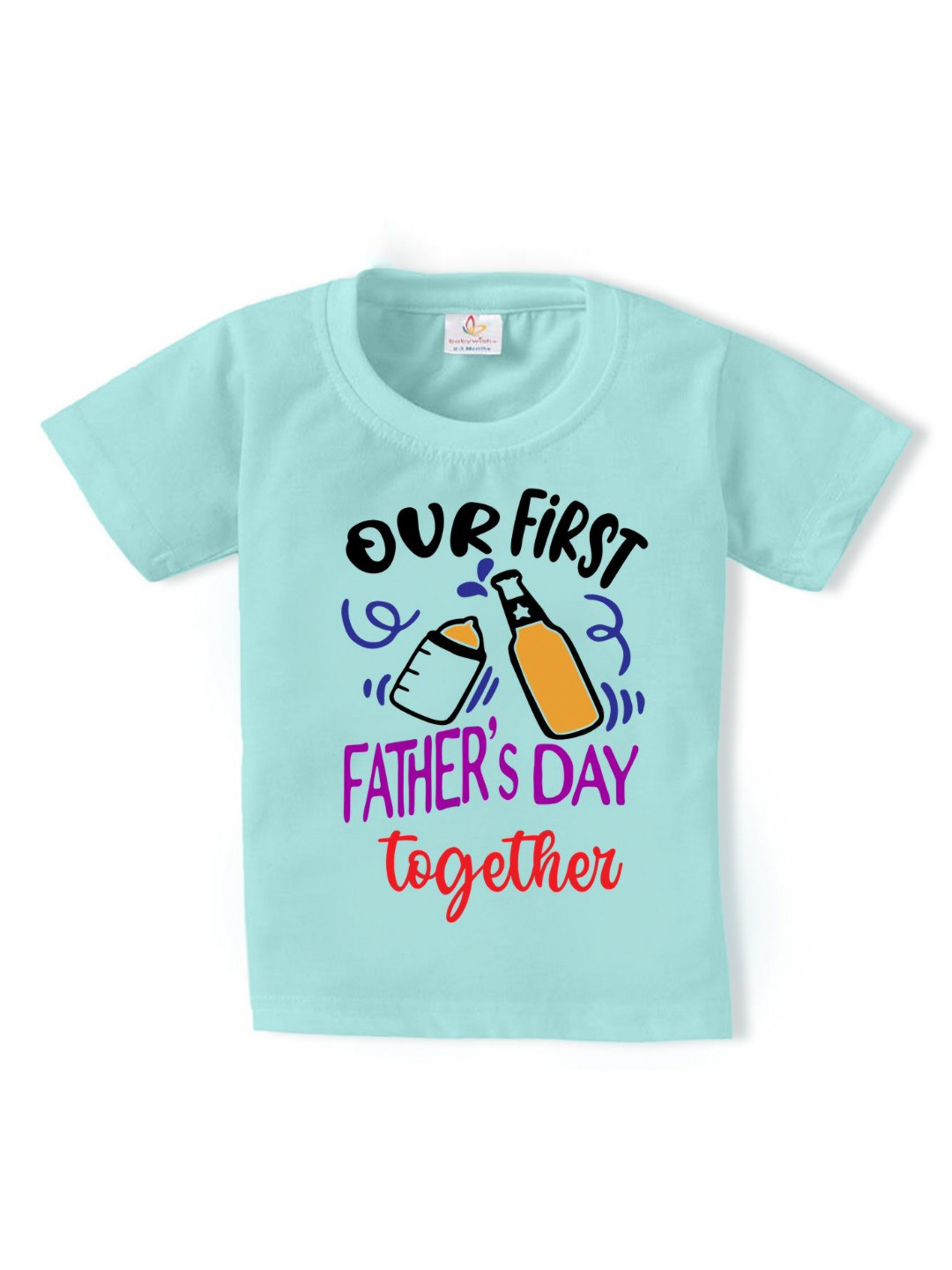 Babywish Kids Fathers Day Typography Printed Cotton T-shirt