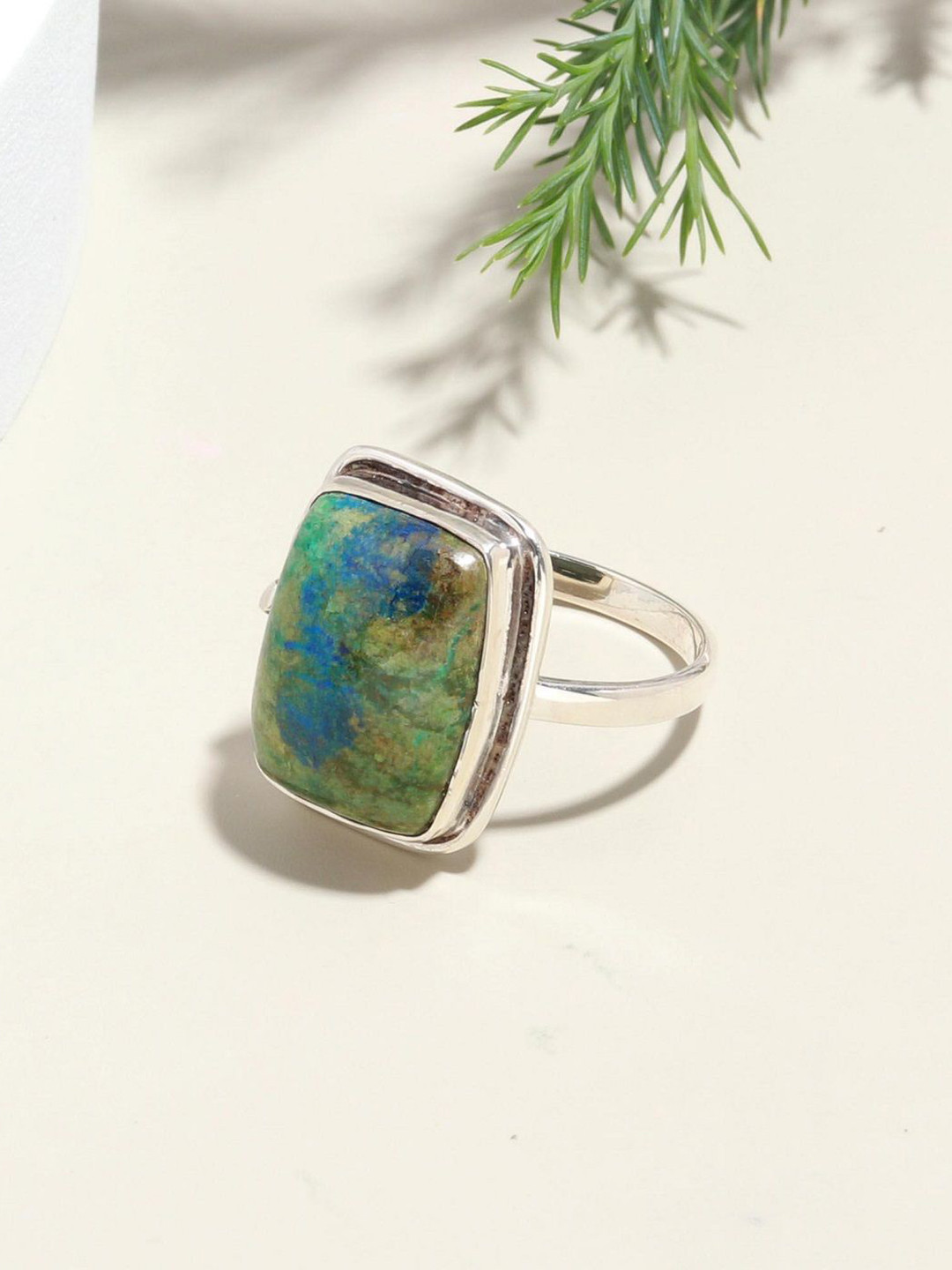 ORO ALMA Azurite Silver Ring