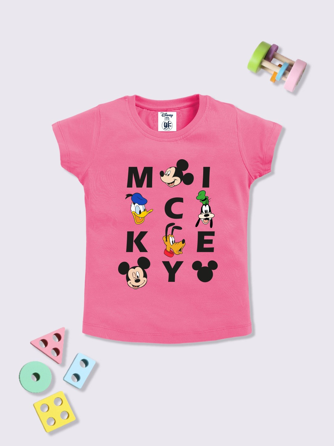 YK Disney Girls Disney Printed T-shirt
