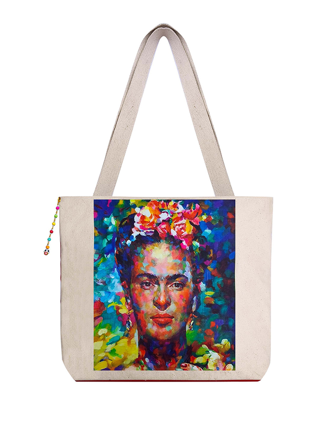 The Purani Jeans Printed Structured Canvas Shoulder Bag