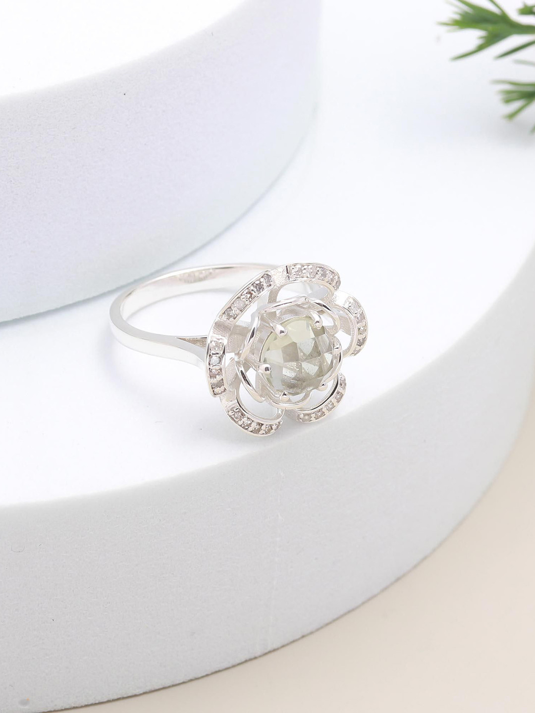 ORO ALMA Daimond silver ring