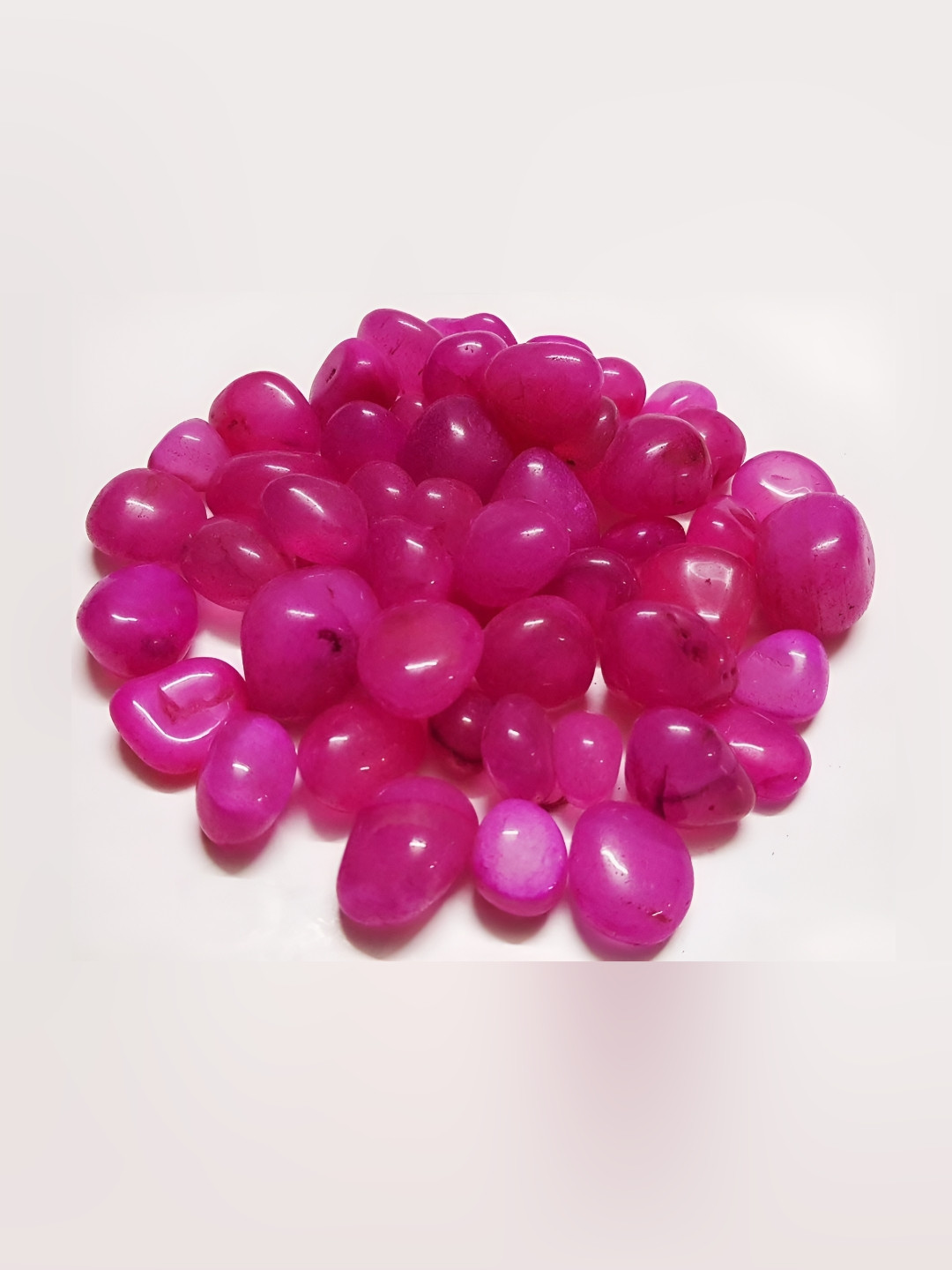 VANNEF(r) PinkGlossy Onyx Pebbles Stones for Home Table Decoration and Vase Fillers