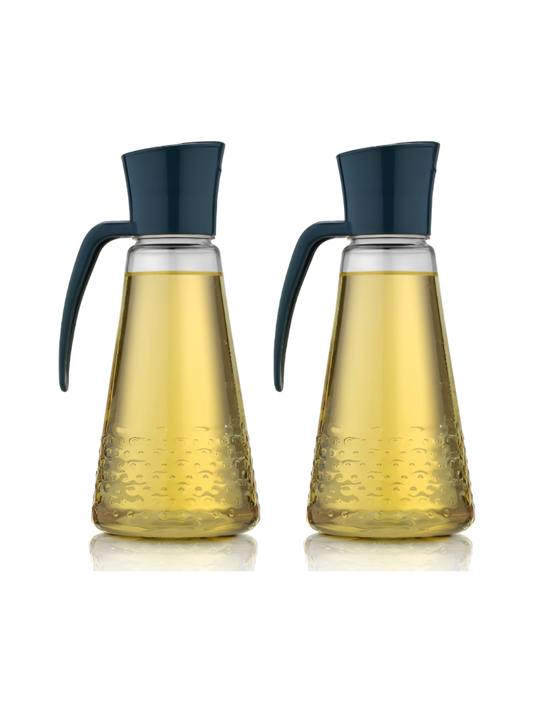 ReeQ Set of 2 Green Airtight Plastic Oil Dispensers 750 ml