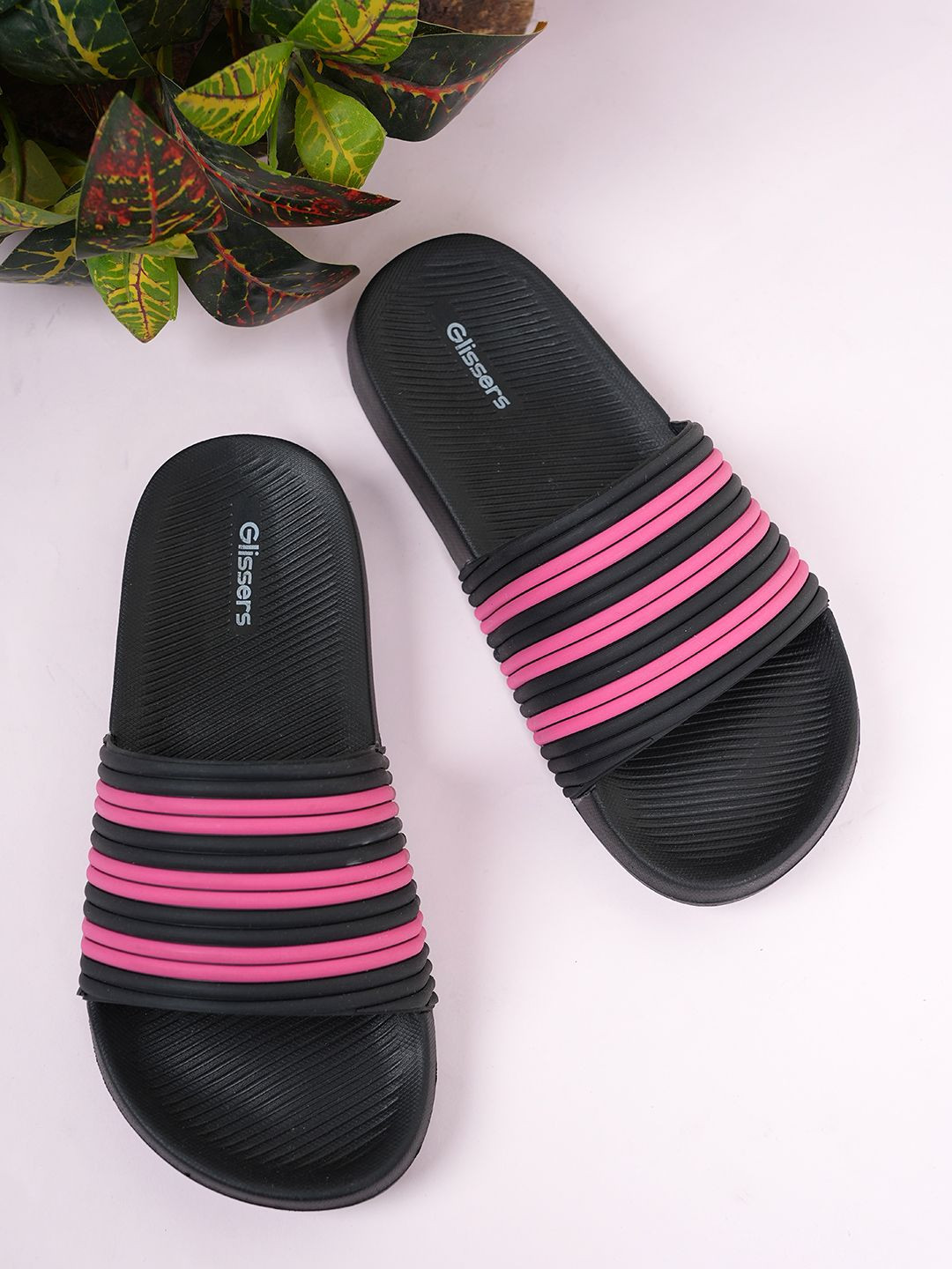 GLISSERS Girls Self Design EVA Sliders