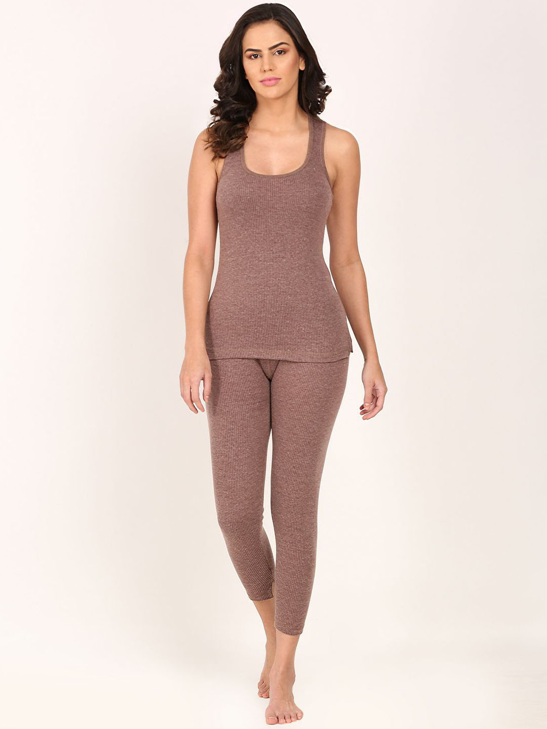 TOUCH WOOL Sleeveless Quilted Cotton Thermal Set