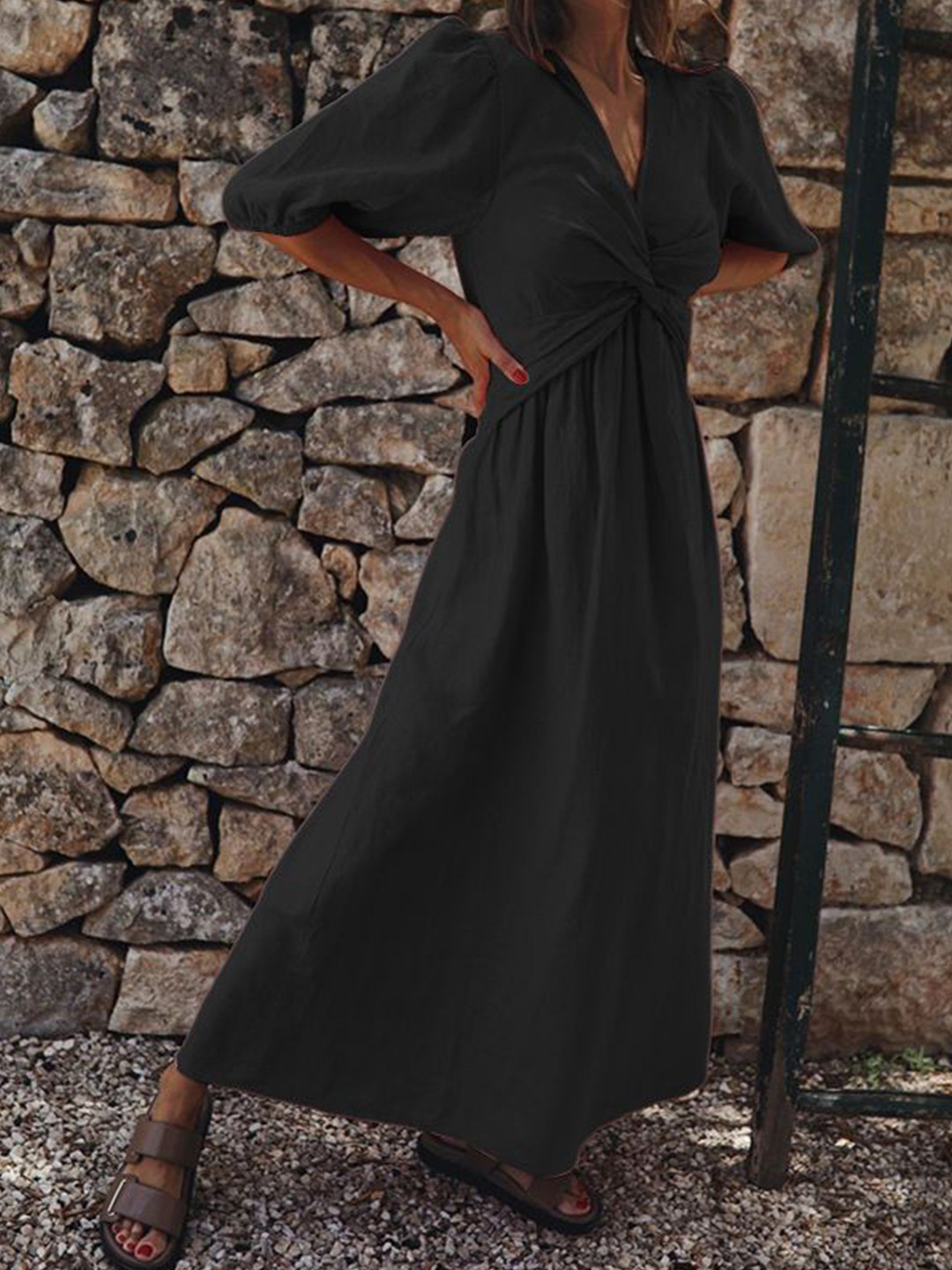 all about you V-Neck A-Line Dress