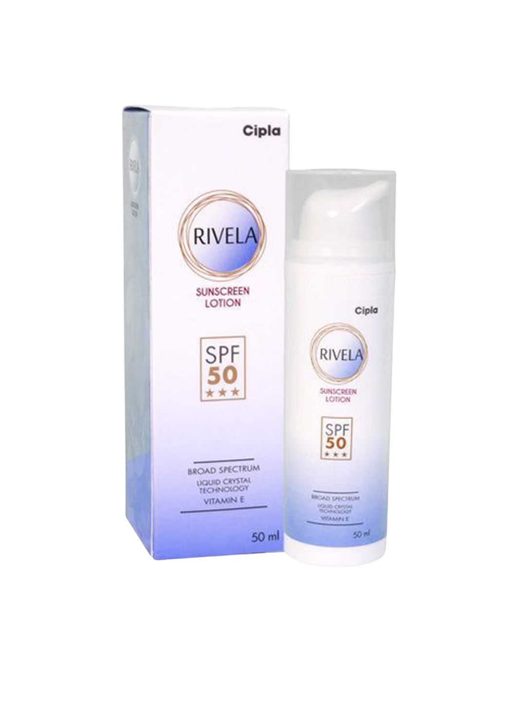 Rivela Vitamin E Sunscreen Lotion SPF50 - 50 ml