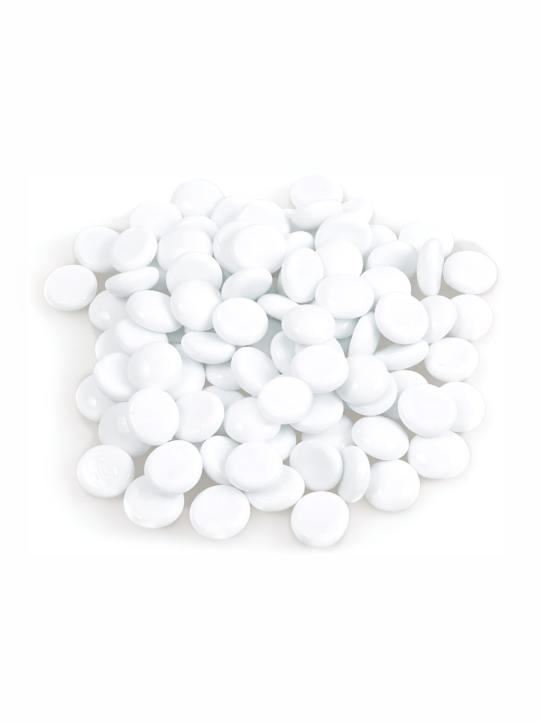 VANNEF White Decorative Glossy Glass for Vase Fillers Home Garden Decoration