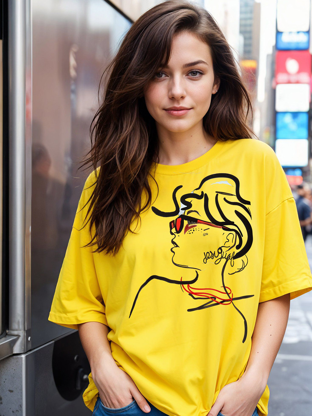 SMARTEES Printed Round Neck Cotton T-shirt