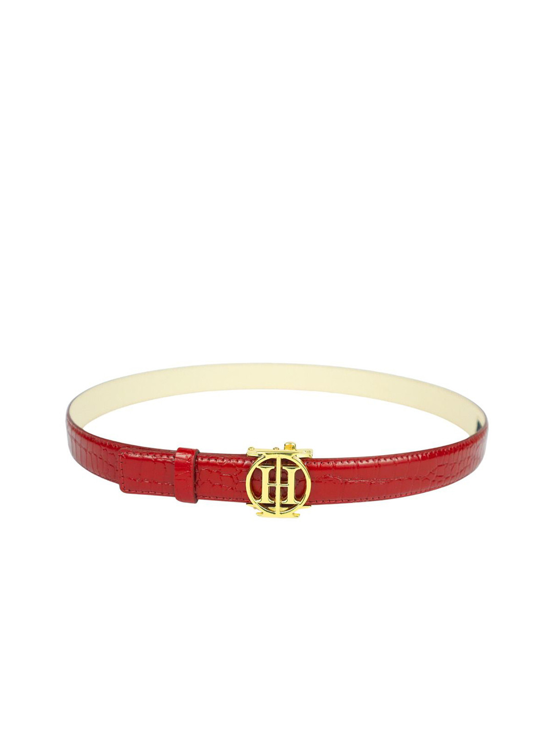 House of Inara Royal Ember Women Textured Leather Belt