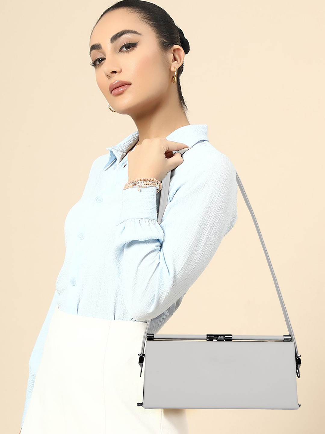 LADY QUINTON Structured Hobo Bag