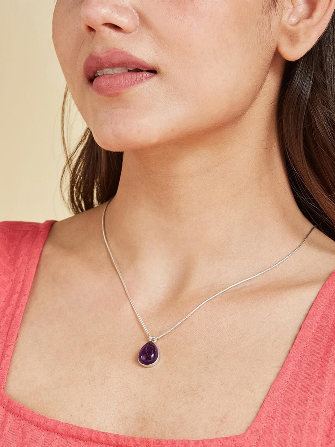 Fabindia Women Silver Lobster Closure Necklace