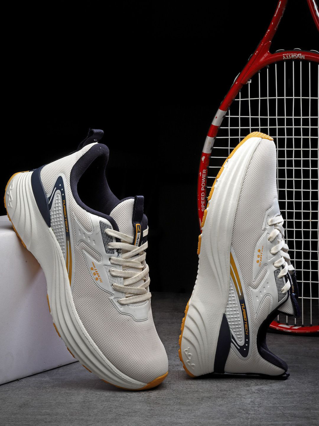 Action BULLET Men Mesh Lace-Ups Running Non-Marking Shoes