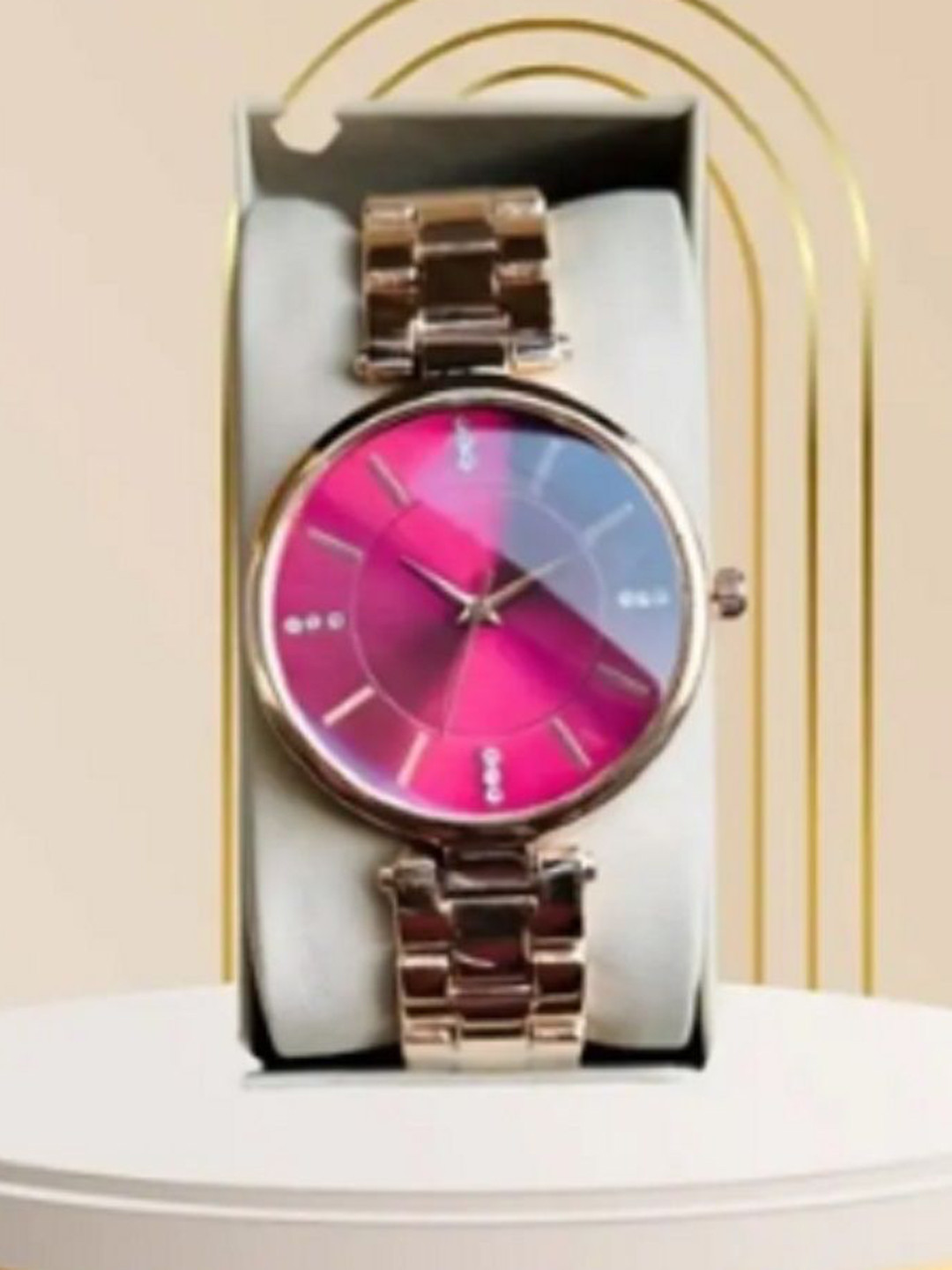 Miss Perfect Women Printed Dial & Bracelet Style Straps Digital Watch A35