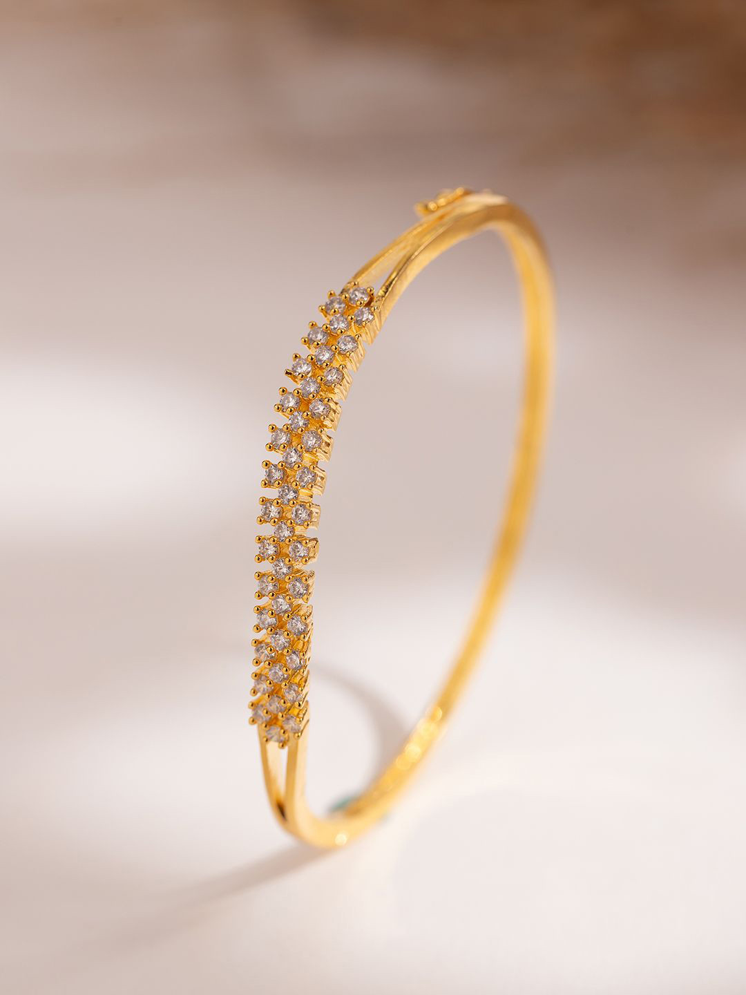 Voylla Women Sparkling Essential Golden Prism Bracelet