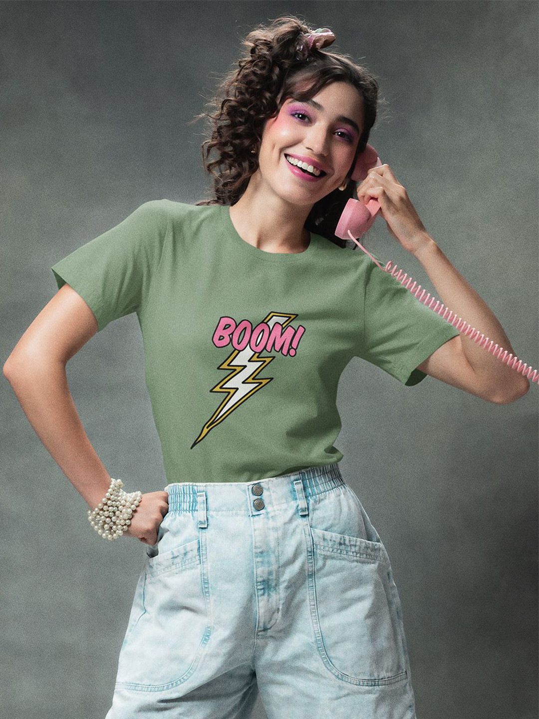 Lagashi Printed Cotton T-shirt