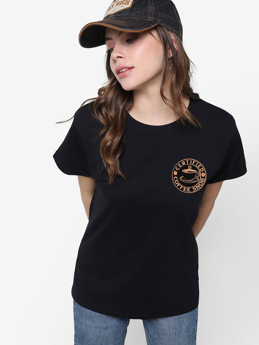 Bewakoof Coffee Snob Graphic Printed Relaxed Fit Pure Cotton T-Shirt