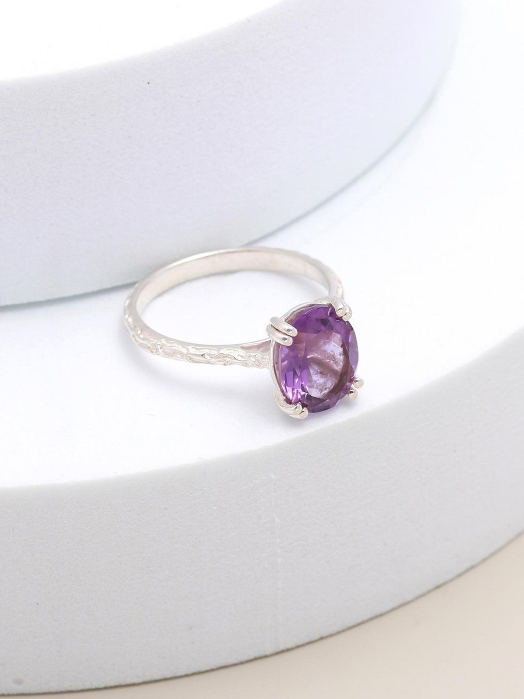 ORO ALMA Amethyst Silver Ring
