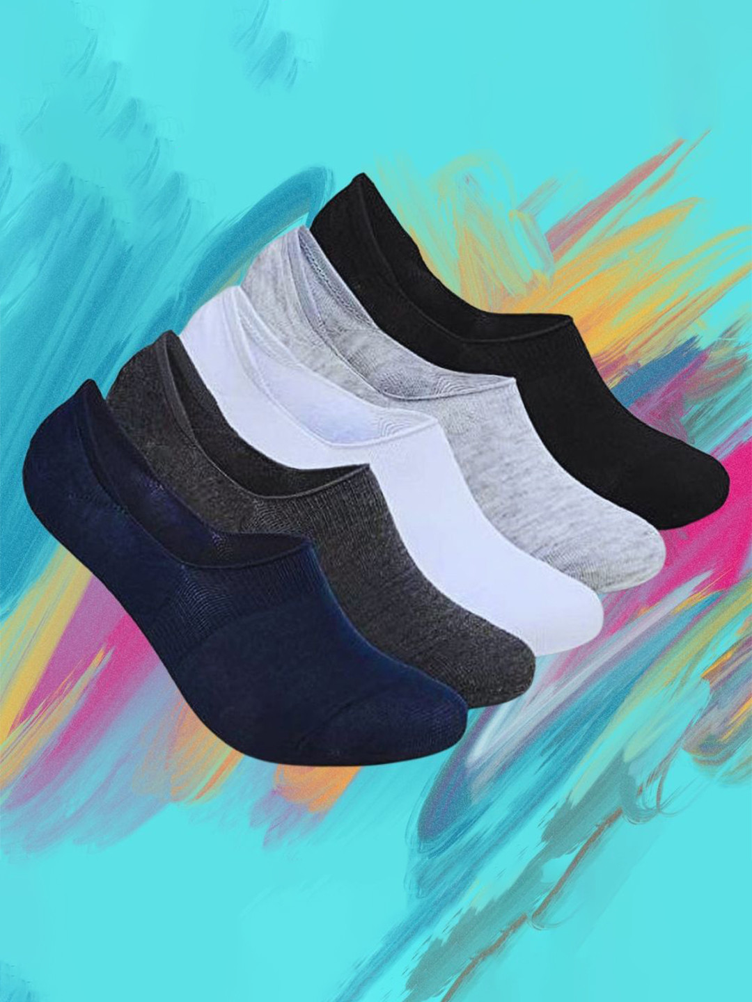 MJE Pack Of 5 Shoe Liners Socks