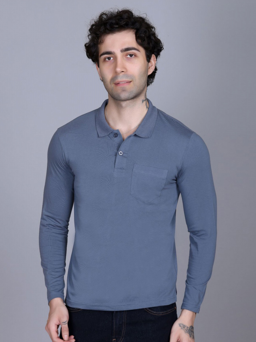 SANE ORIGINALS Polo Collar Pockets T-shirt