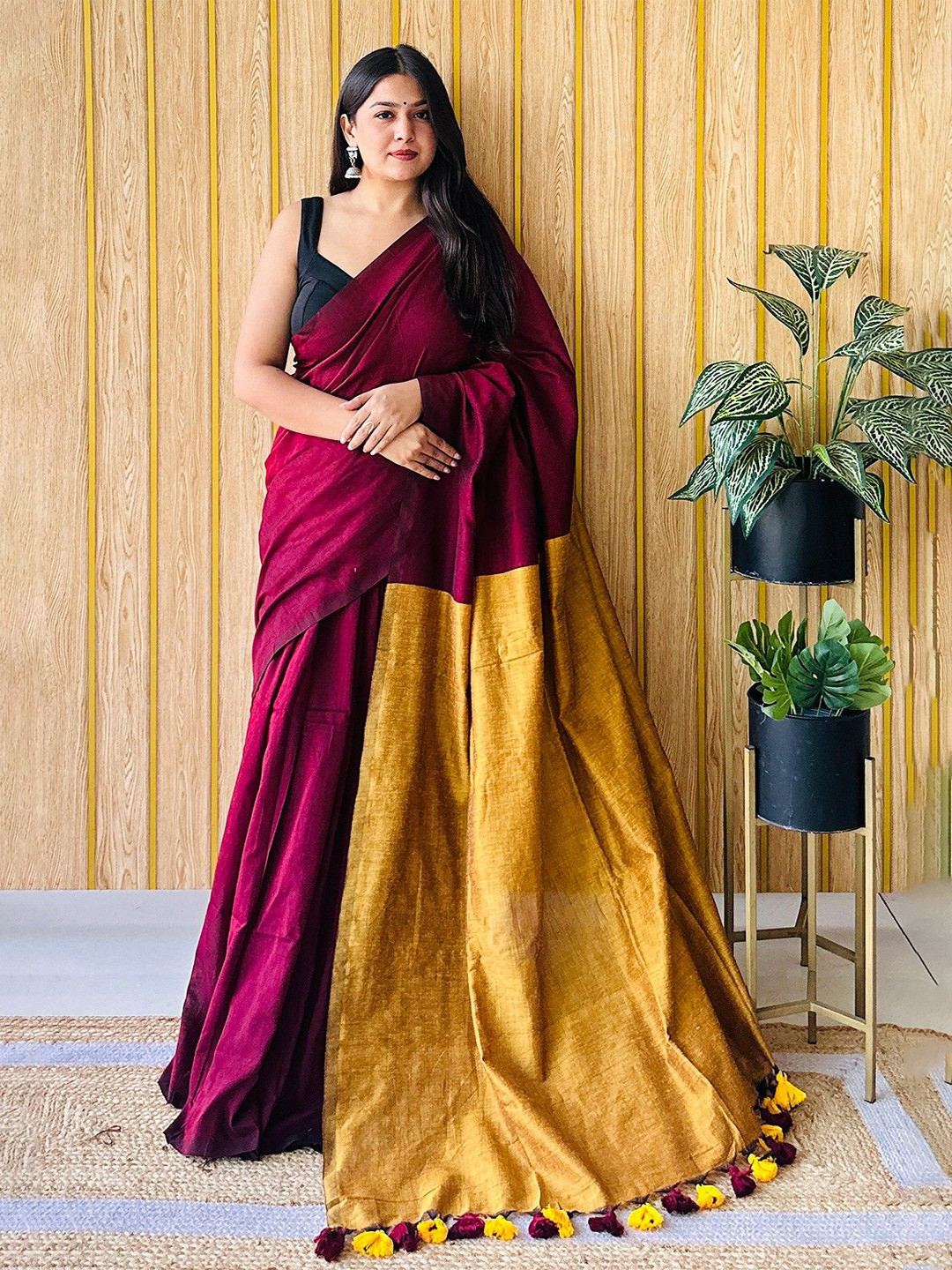 Moda Rapido Ombre Printed Pure Cotton Saree
